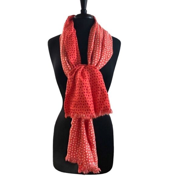 𝅺vera Bradley Reversible Polka Dot Scarf - Picture 1 of 10